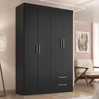 Guarda Roupa Solteiro Kioto 4 Portas 2 Gav