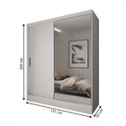 Guarda-roupa Solteiro La Paz 2 Portas 2 Gavetas Com Espelho B