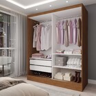 Guarda-roupa Solteiro La Paz 2 Portas 2 Gavetas Com Espelho N