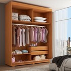 Guarda-roupa Solteiro La Paz 2 Portas 2 Gavetas Com Espelho N