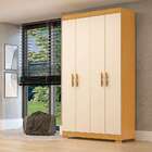Guarda-roupa Solteiro Lana 4 Pt 2 Gv Nature E Off White