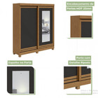 Guarda-roupa Solteiro Lani 2 Portas 2 Gavetas Com Espelho Amê