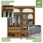 Guarda-roupa Solteiro Lani 2 Portas 2 Gavetas Com Espelho Amê