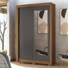Guarda-roupa Solteiro Lapa 2 Portas 2 Gavetas Com Espelho Jat