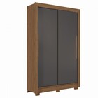 Guarda-roupa Solteiro Lapa 2 Portas 2 Gavetas Jatoba/grafite