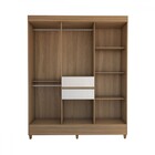 Guarda-roupa Solteiro Leal 8 Portas 2 Gavetas Amendola Touch/