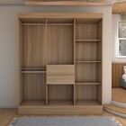 Guarda-roupa Solteiro Leal Slim 8 Portas 2 Gavetas Amêndola T