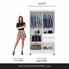 Guarda Roupa Solteiro Lia 4 Portas Branco - Moveis Arapongas
