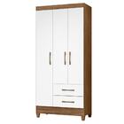 Guarda Roupa Solteiro Lima 3 Portas 182x82 Cm Moval