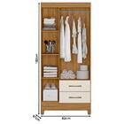 Guarda Roupa Solteiro Lima E Cômoda Ms913 Freijó Off White –