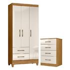 Guarda Roupa Solteiro Lima E Cômoda Ms913 Freijó Off White –