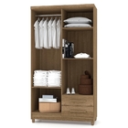 Guarda Roupa Solteiro Line 4 Portas Nature Vila Rica