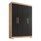 Guarda Roupa Solteiro Lisboa 4 Portas 2 Gav  Com Pés