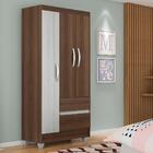 Guarda Roupa Solteiro Lohaine 3 Pts Terraro/ Naturaly Moveis