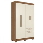 Guarda-roupa Solteiro Londrina 4 Portas 2 Gavetas Jatoba/arei