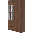 Guarda Roupa Solteiro Lopas 4 Portas 2 Gavetas Zeus