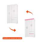 Guarda-roupa Solteiro Lotus 4 Portas 2 Gavetas Demóbile