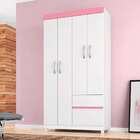 Guarda-roupa Solteiro Lotus 4 Portas 2 Gavetas Demóbile