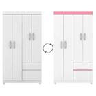 Guarda-roupa Solteiro Lotus 4 Portas 2 Gavetas Demóbile