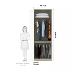 Guarda-roupa Solteiro Luciane 2 Portas Prime Plus 80 Cm - Leg