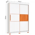 Guarda-roupa Solteiro Lume 2 Portas 3 Gavetas Branco - Pnr Mó