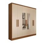 Guarda-roupa Solteiro Luxemburgo Com Espelho Nature/off White
