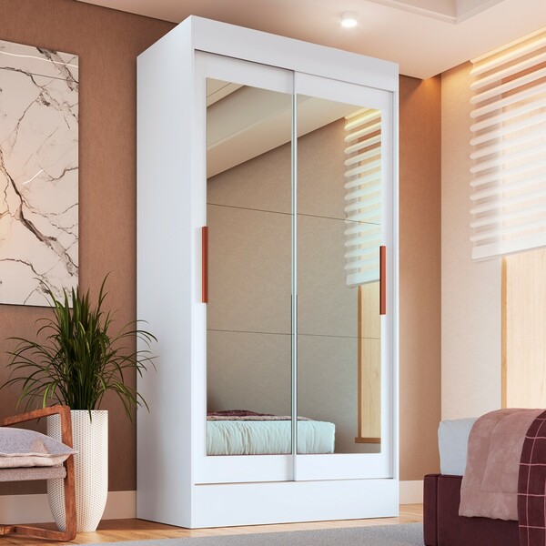 Guarda-roupa Solteiro Lyon 2 Portas De Correr 2 Gavetas Espel