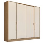 Guarda-roupa Solteiro Mad 4 Portas 4 Gavetas Ph1733 Cedro/off
