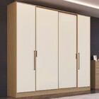 Guarda-roupa Solteiro Mad 4 Portas 4 Gavetas Ph1733 Cedro/off