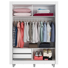 Guarda-roupa Solteiro Madesa Dallas 2 Portas De Correr 2 Gave