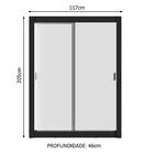 Guarda-roupa Solteiro Madesa Dallas 2 Portas De Correr 2 Gave