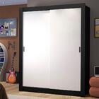 Guarda-roupa Solteiro Madesa Dallas 2 Portas De Correr 2 Gave