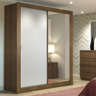 Guarda-Roupa Solteiro Madesa Dallas 2 Portas de Correr com Es