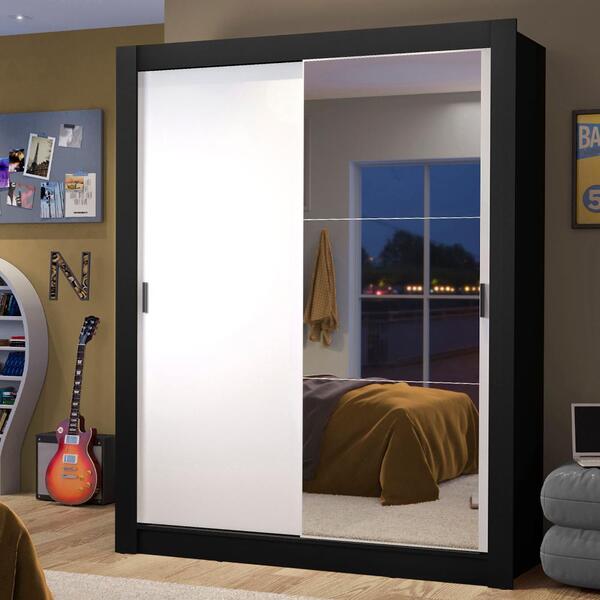 Guarda-roupa Solteiro Madesa Dallas 2 Portas De Correr Com Es