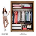 Guarda-roupa Solteiro Madesa Dallas 2 Portas De Correr Com Es