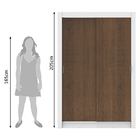 Guarda-Roupa Solteiro Madesa Dallas Plus 2 Portas de Correr 4