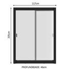 Guarda-roupa Solteiro Madesa Dallas Plus 2 Portas De Correr 4