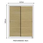 Guarda-roupa Solteiro Madesa Dallas Plus 2 Portas De Correr 4