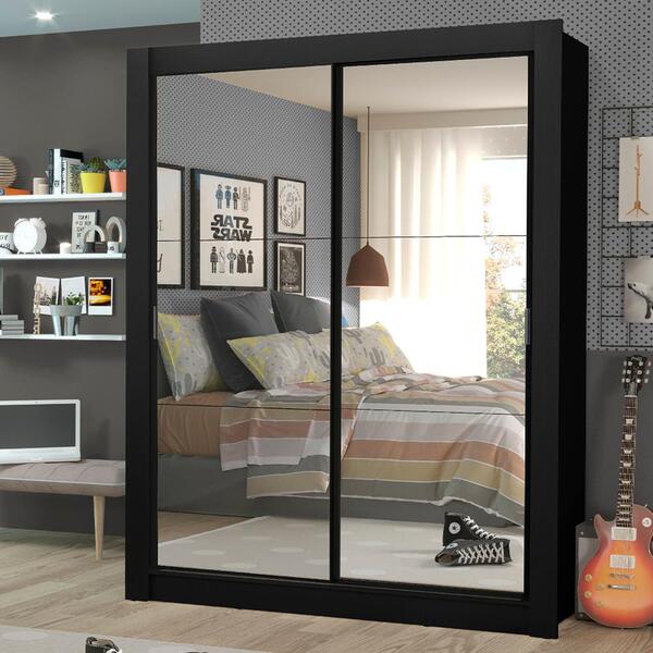 Guarda-roupa Solteiro Madesa Dallas Plus 2 Portas De Correr D