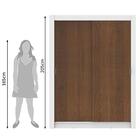 Guarda-Roupa Solteiro Madesa Denver 2 Portas de Correr