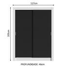 Guarda-roupa Solteiro Madesa Denver 2 Portas De Correr