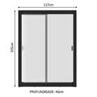 Guarda-roupa Solteiro Madesa Denver 2 Portas De Correr