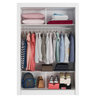 Guarda-Roupa Solteiro Madesa Denver 2 Portas de Correr com Es