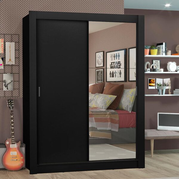 Guarda-roupa Solteiro Madesa Denver 2 Portas De Correr Com Es