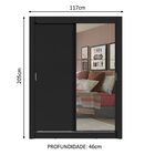 Guarda-roupa Solteiro Madesa Denver 2 Portas De Correr Com Es