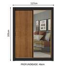 Guarda-roupa Solteiro Madesa Denver 2 Portas De Correr Com Es