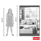 Guarda-Roupa Solteiro Madesa Luke 2 Portas de Correr de Espel