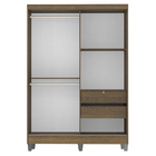 Guarda-Roupa Solteiro Madesa Luke 2 Portas de Correr de Madei