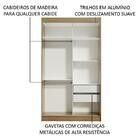 Guarda-roupa Solteiro Madesa Tokio 2 Portas De Correr 2 Gavet