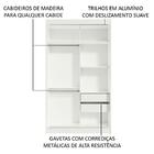 Guarda-roupa Solteiro Madesa Tokio 2 Portas De Correr 2 Gavet